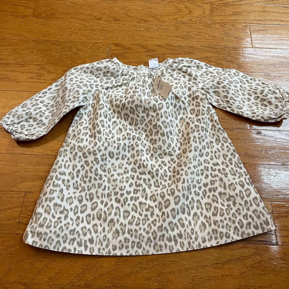 GAP Corduroy Leopard Pront Dress
